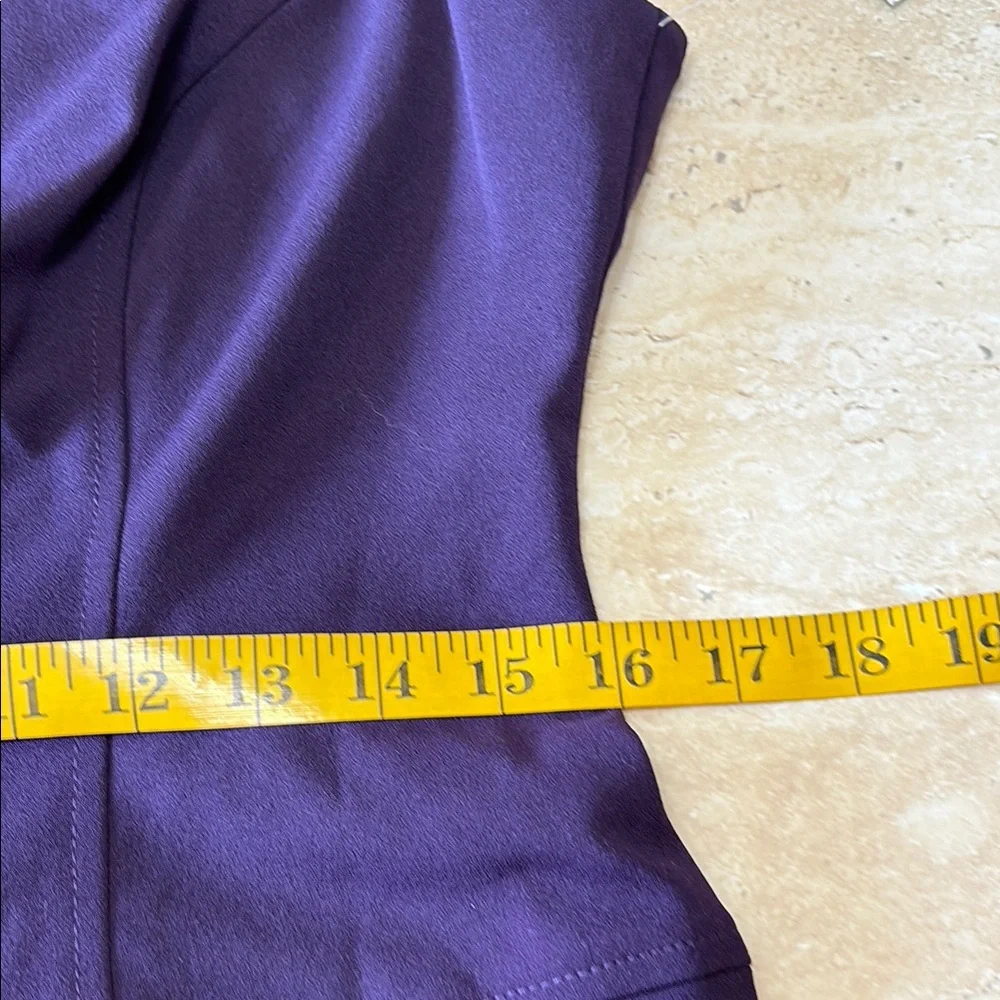NWT Anne Klein Elegant Purple Women's Dress. Measurements are in photos. - Picture 10 of 14